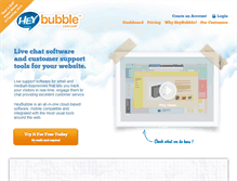 Tablet Screenshot of heybubble.com